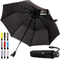 GORILLA GRIP Windproof Compact Stick Umbrella by GorillaGrip