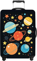 Planet Luggage Cover Washable Suitcase Protector Anti-Scratch, Stretchable Fit by THISFIND