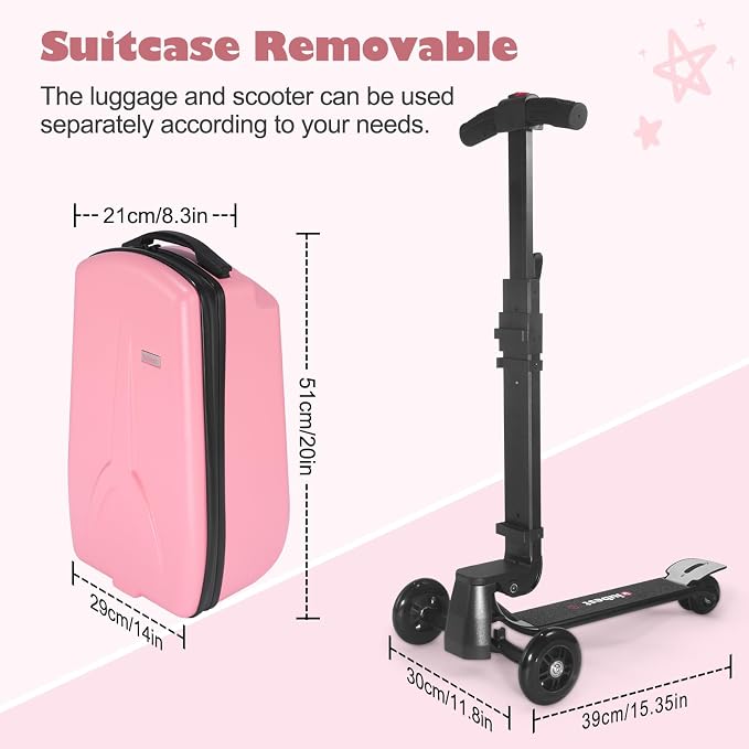iubest Luggage Carry On Scooter Suitcase - Image 4