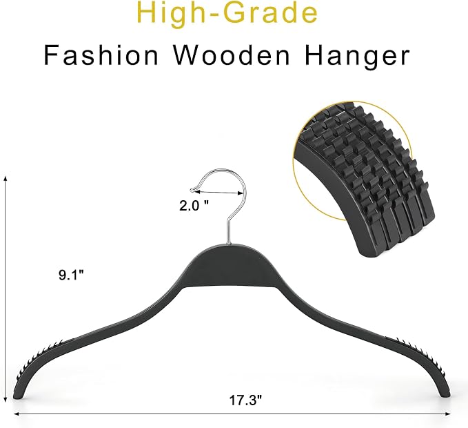 TOPIA HANGER Slim Wooden Hangers - Image 2