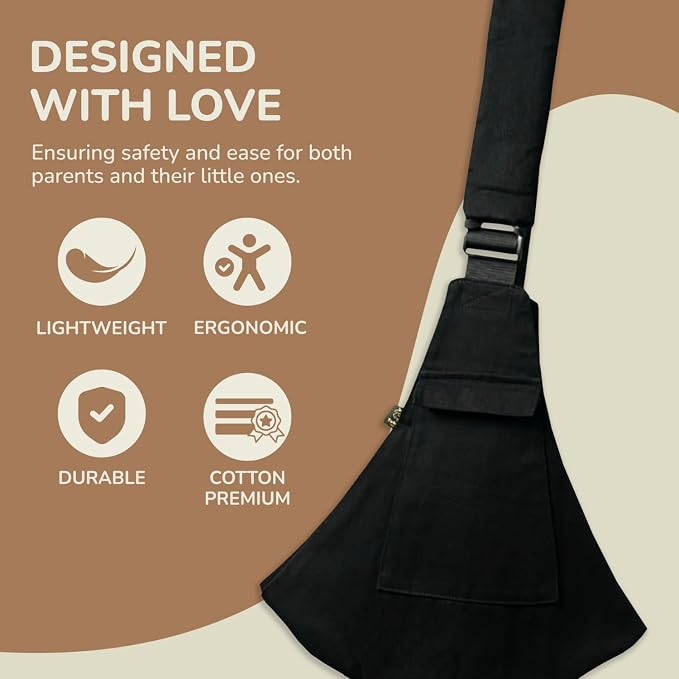 Ergonomic Lightweight Adjustable Toddler Sling Baby Carrier - Image 7