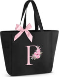 Vavabox Tote Bag, A-Z Initial Monogrammed Waterproof Tote Bag, Bridesmaid Gifts by Vavabox