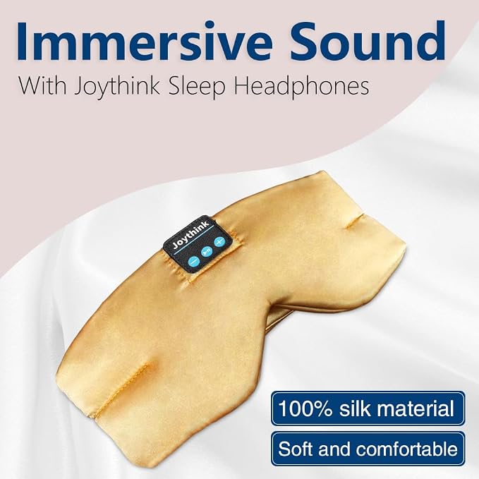 Joythink Sleep Headphones Bluetooth Sleep Mask Silk Headband Earphones - Image 2