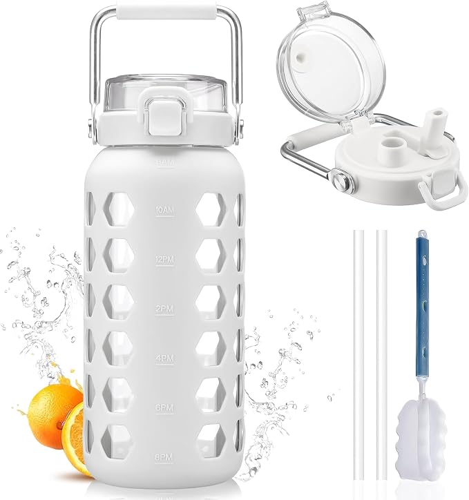 MUKOKO 64oz Glass Water Bottles by MUKOKO