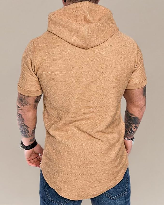 Lexiart Mens Fashion Athletic Hoodies Sport Sweatshirt Solid Color Fleece - Image 5