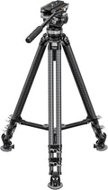 Leofoto LVC-253C+BV-20 Video Tripod, Twin Leg, Integrated Bowl, Leveling Base by Leofoto