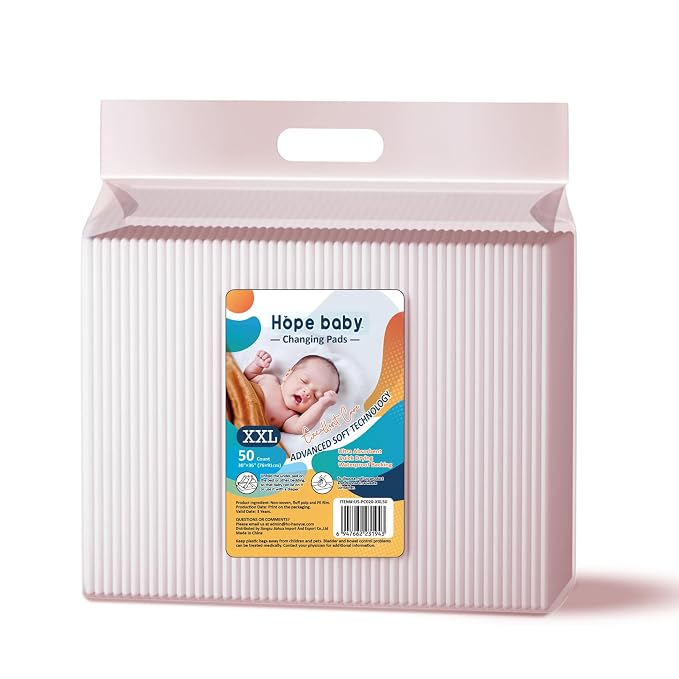 JUS COOL Incontinence Bed Pads 30”x 36” Disposable Baby Changing Pads, by ExcellentCare