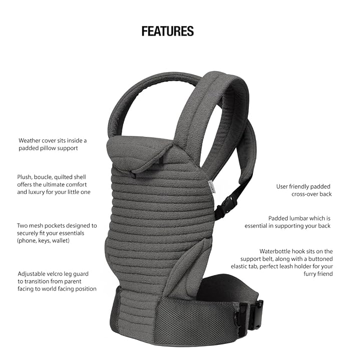 Bumpsuit Baby Carrier for Men Women Newborn to Toddler, Ergonomic Face-in & - Image 4