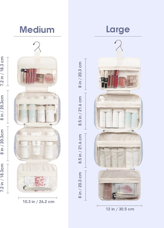 Narwey Striped Travel Toiletry Bag - Image 3