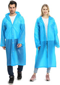 Opret 2 Pack Raincoats for Adults Reusable, EVA Rain Ponchos Lightweight Rain by Opret