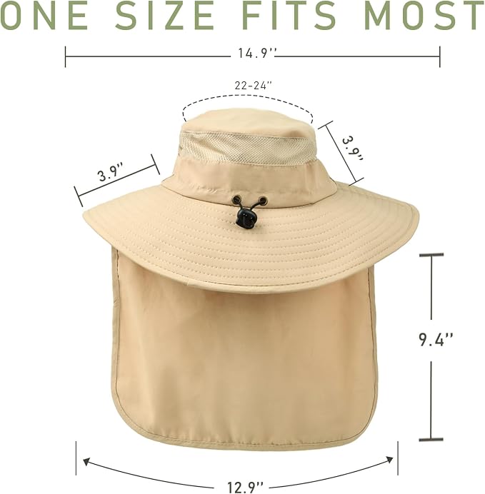 Fishing Hat Breathable Wide Brim Sun Hats - Image 6