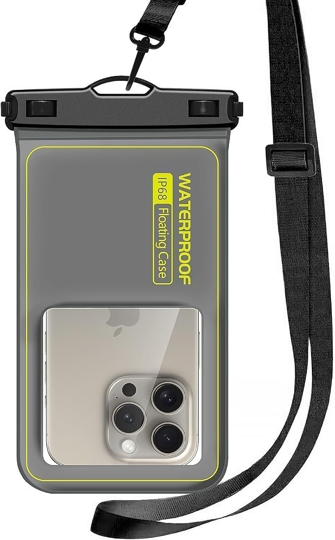 Marine IP68 Waterproof Phone Pouch, Floating Waterproof Dry Bag Compatible by Tandoler