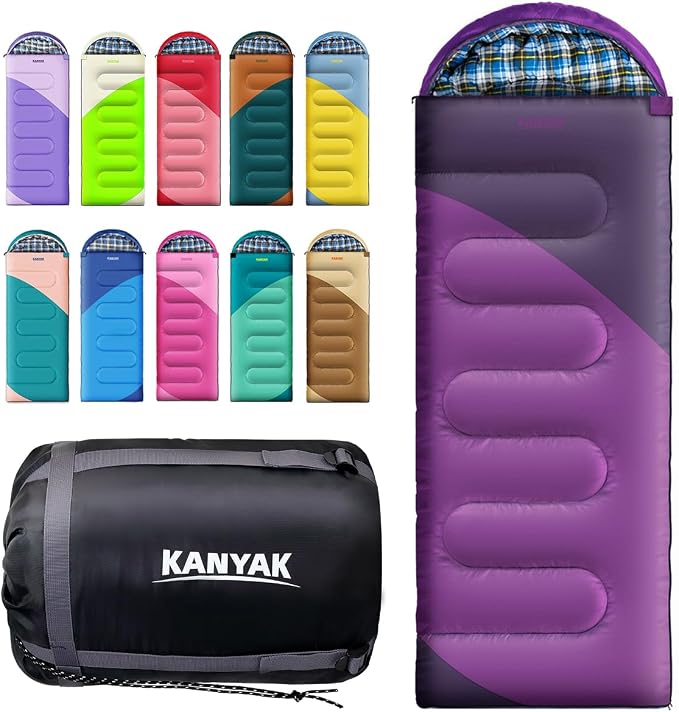 Camping Sleeping Bag, 32℉ Sleeping Bags by Kanyak-Exploreendlessnights