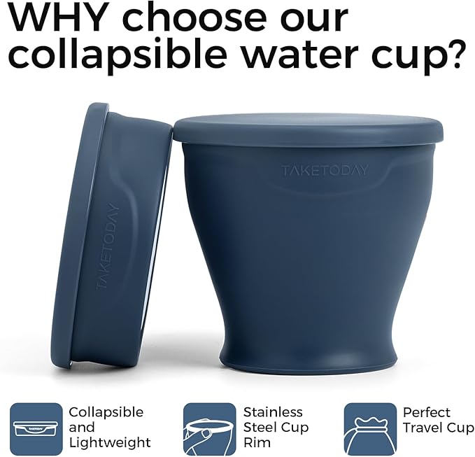 TakeToday 2PCS Collapsible Travel Cup - Image 4