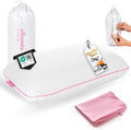 Travel & Camping Comfortable Memory Foam Pillow – Easy to Carry Portable Bag – by Alkamto