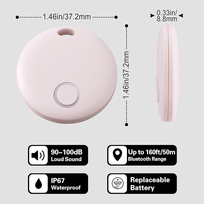 Reyke Air Tracker 4 Pack, Smart Tag Luggage Finder, Works - Image 2
