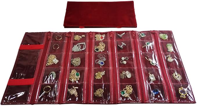 Travel Jewelry Roll Bag Portable Organizer Pouch - Image 4