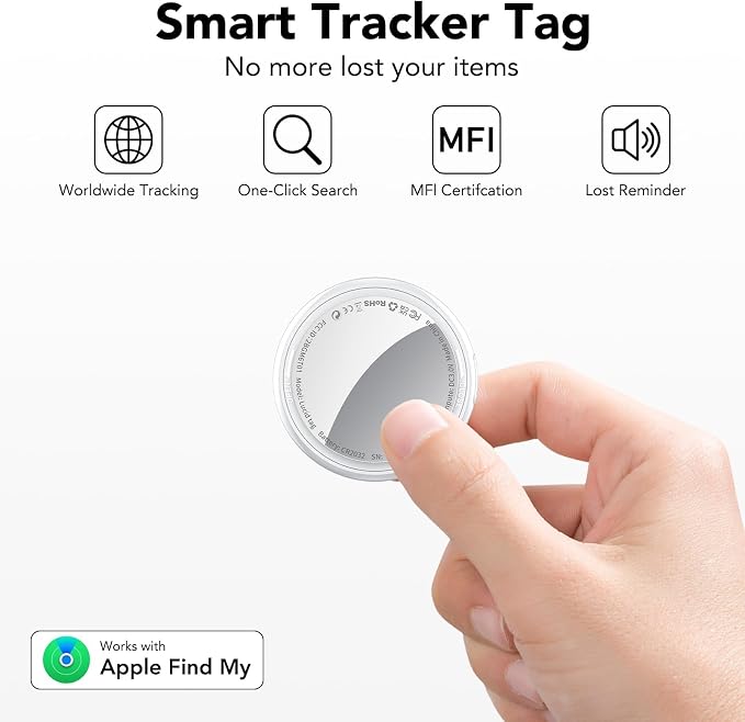 2025 New Air Tracker Tag-1 Pack, Replaceable Battery, Key Finder and Item - Image 2