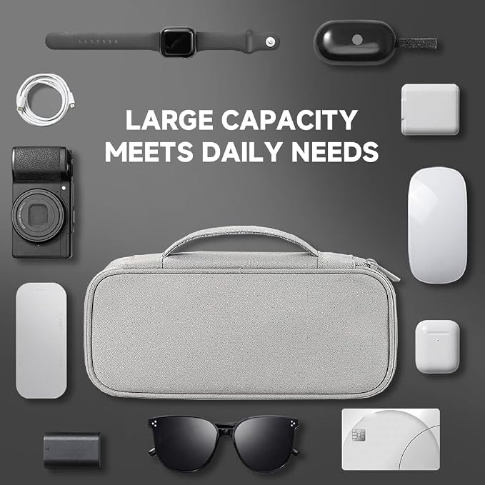 Teskyer Electronics Organizer Travel Case, Waterproof Portable Tech Accessories - Image 6