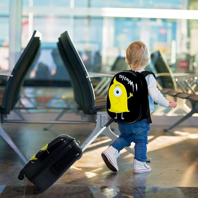 HONEY JOY Kids Luggage, Lightweight Toddler Girls Suitcase, Durable ABS - Image 2