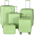 5-Piece Luggage Set, Lightweight ABS+PC Hard Shell Suitcase by WireHot