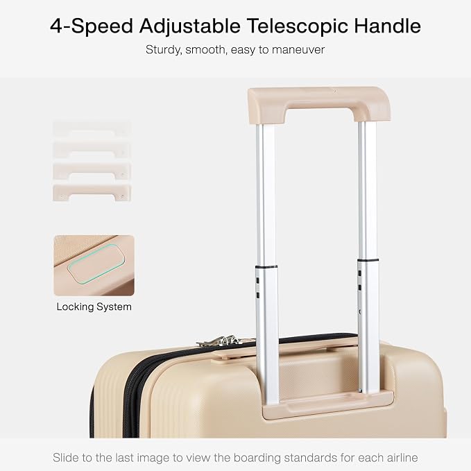 Hanke Grace Expandable Carry On Luggage - Image 9