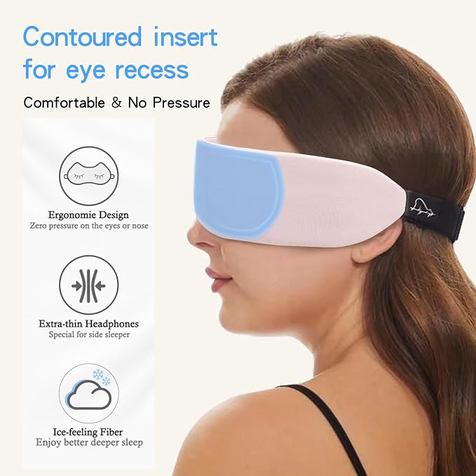 ALASKA BEAR Sleep Headphone Headband Bluetooth 5.2 HD Stereo Noise Reduction - Image 3