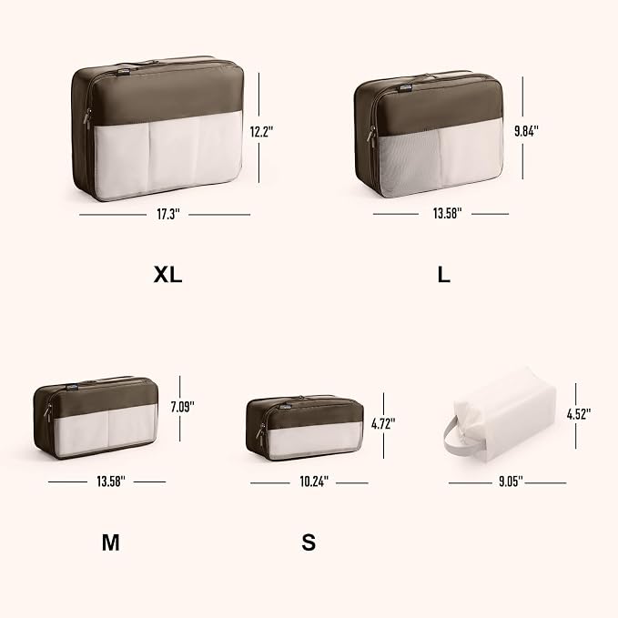 6 Set Compression Packing Cubes - Image 4