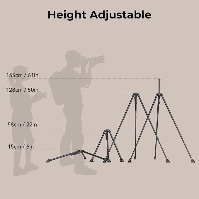 SmallRig x Potato Jet Tribex Hydraulic Carbon Fiber Tripod Fast Extend Camera - Image 4