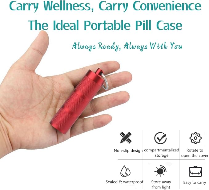 Waterproof Keychain Pill Holder - Image 5