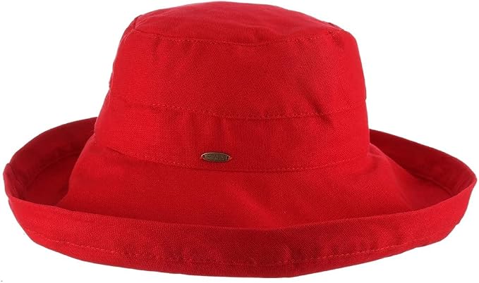 Scala Women's Cotton Hat with Inner Drawstring and Upf 50+ Rating by SCALA