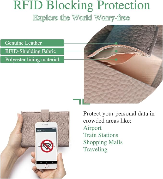 RFID Blocking Passport Holder for Travel Women – Leather Passport Holder for Men - Image 4