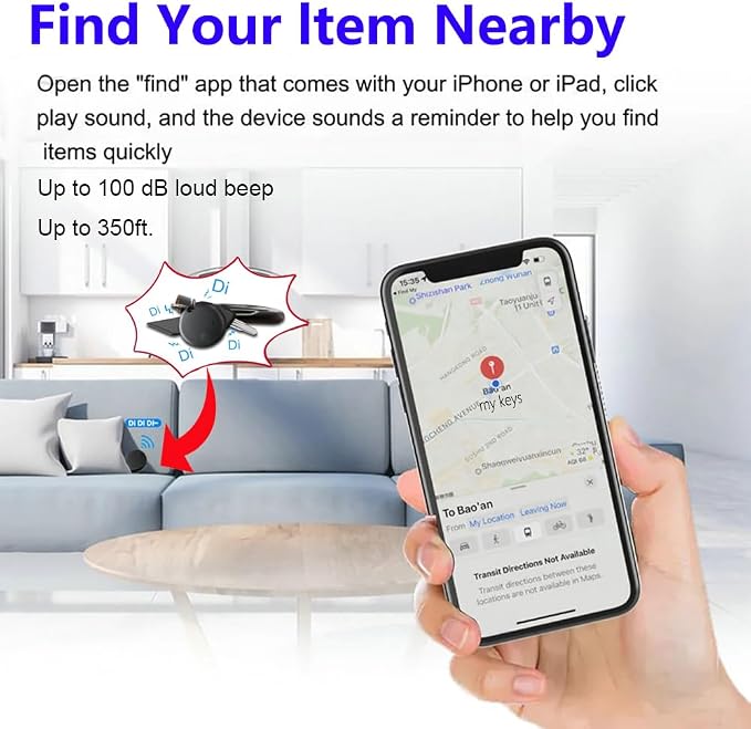 Air Tracker Tags-2Pack Smart Bluetooth Tracker, Smart Tag Item Finders - Image 3