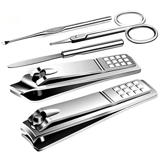 Manicure Pedicure Kit Nail Clippers Set Fingernails & Toenails Vibrissac by QLNE