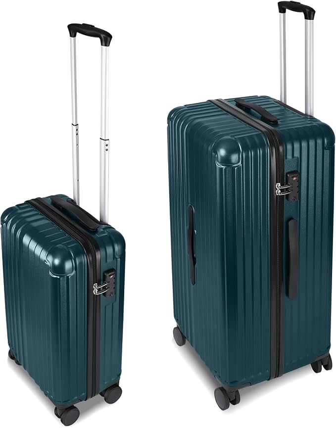 Carry-on 20 Inch and 28 Inch Square Thickened ABS+PC Hard Shell luggage by WireHot