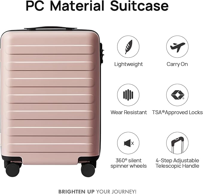 Carry on Luggage 22 X 14 X 9 Airline Approved, 20 Inch Luggage - Image 2