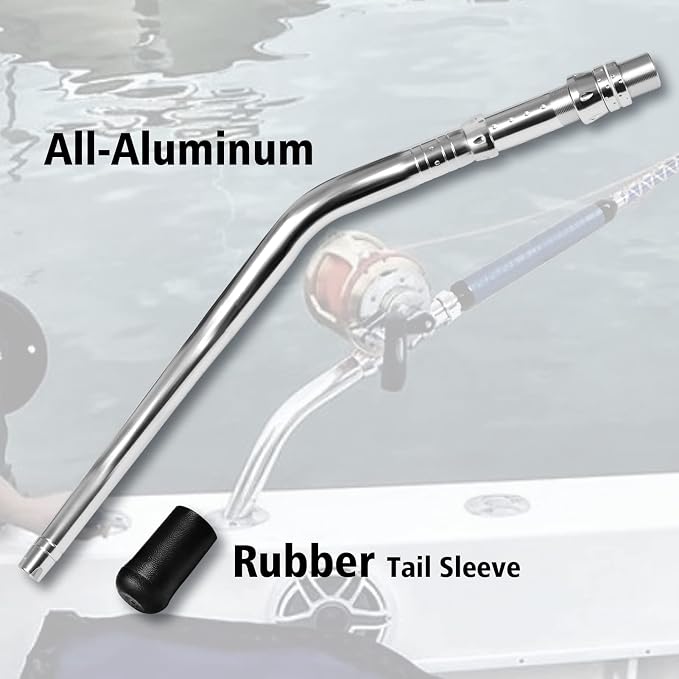 Fiblink Bent Butt Fishing Rod 2-Piece Saltwater Offshore Trolling Rod - Image 5