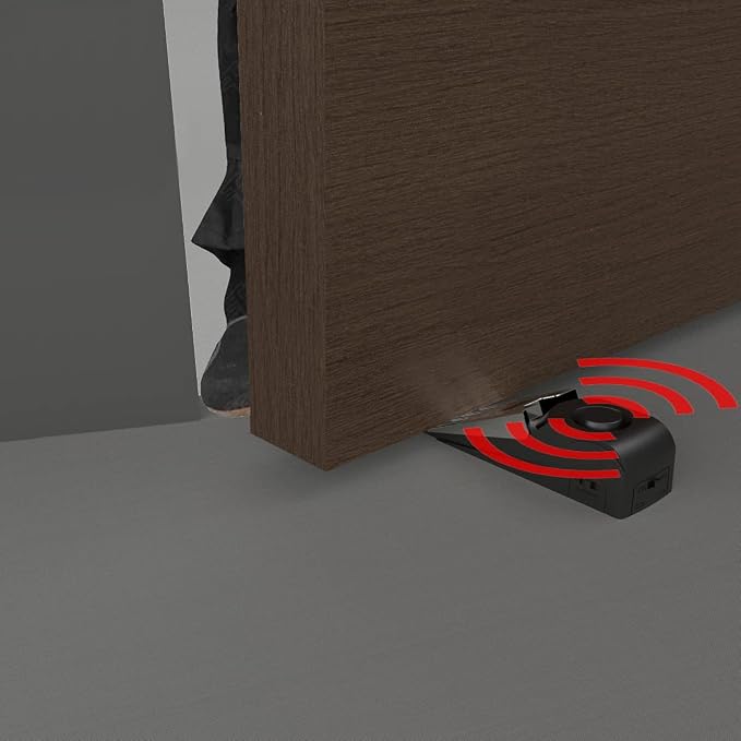 2 Packs Portable Door Stop Alarm & Door Lock, Upgraded Home Security Door - Image 6
