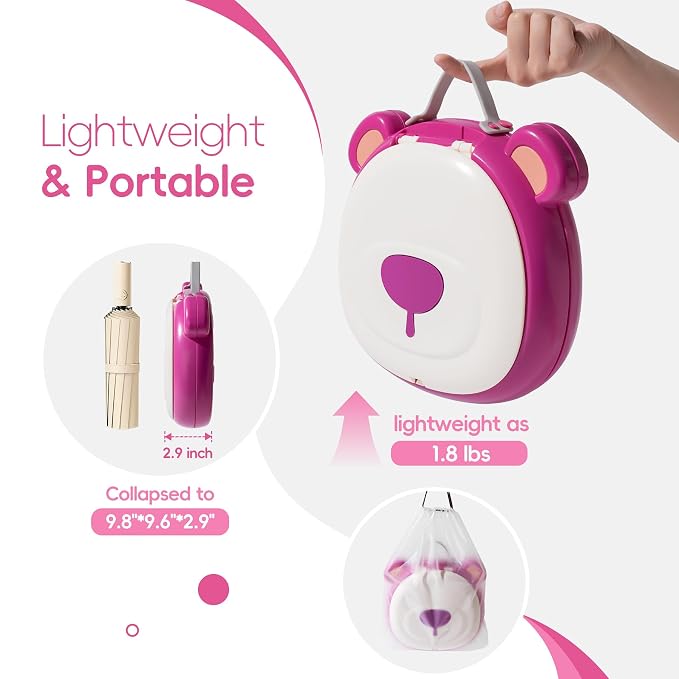 Travel Potty Seat for Toddler，Foldable Car Potty for Toddler, Portable Toilet - Image 2