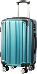 Coolife Luggage Expandable Suitcase PC+ABS Spinner 20in 24in 28in Carry by COOLIFE