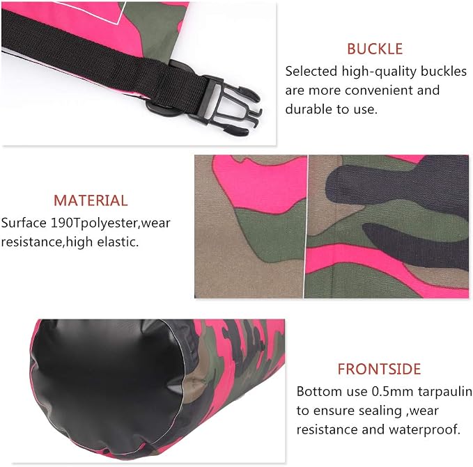 Waterproof Dry Bag 2L/5L/10L/15L/20L/30L, Roll Top Sack Keeps Gear Dry - Image 5