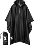SaphiRose Hooded Rain Poncho Waterproof Raincoat Jacket by SaphiRose
