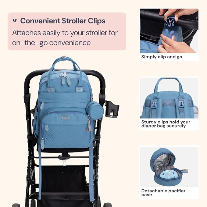 BabbleRoo Diaper Bag Backpack - Image 7