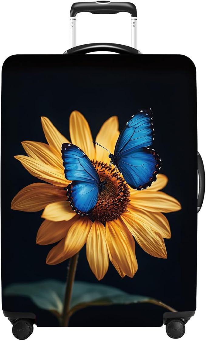 Luggage Cover Washable Suitcase Protector Anti-scratch Suitcase cover Fits by THISFIND