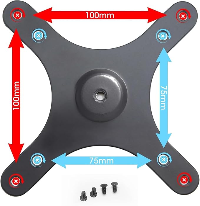 Kado Metal Portable Monitor Stand Tripod, 100x100mm 75x75mm Wall/Arm Mount - Image 7