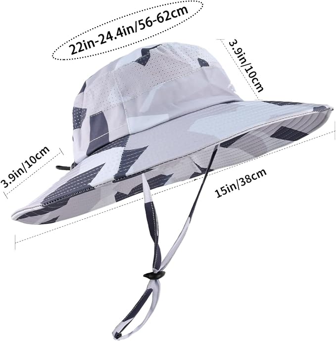 Sun Hats for Men Women Fishing Hat UPF 50+ Breathable Wide Brim Summer UV - Image 4