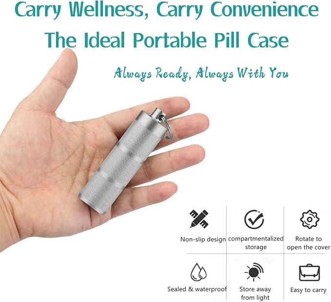Waterproof Keychain Pill Holder - Image 4