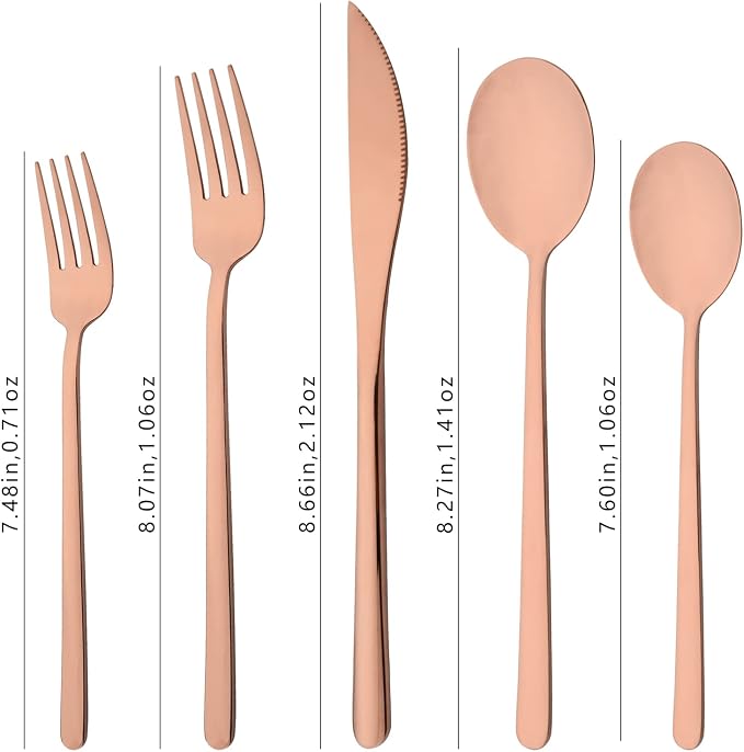 20 Pieces Silverware Set 304 Stainless Steel, Healthy & Eco-Friendly Silver - Image 5