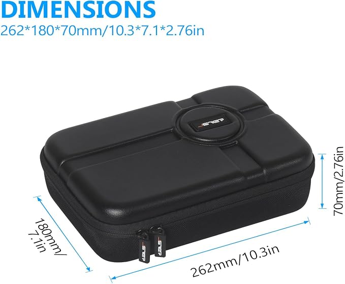 JSVER PU Leather Hard Shell Carrying Case - Image 4