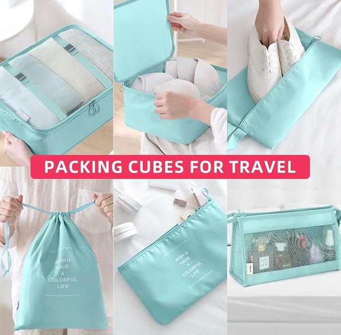 9 Set Packing Cubes for Suitcases, Aydicon Travel Luggage Packing Organizers - Image 4